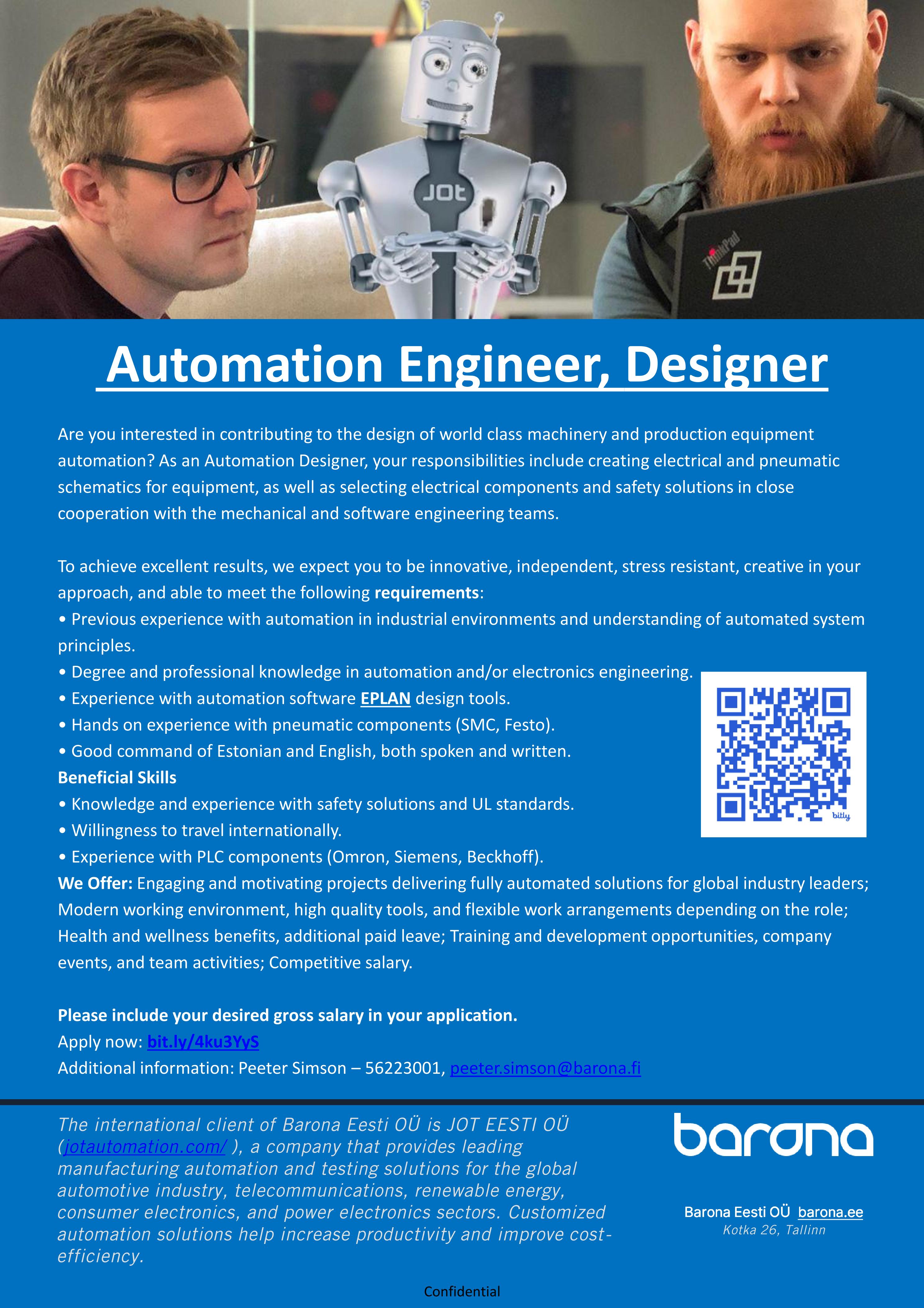 Automation Engineer, Designer