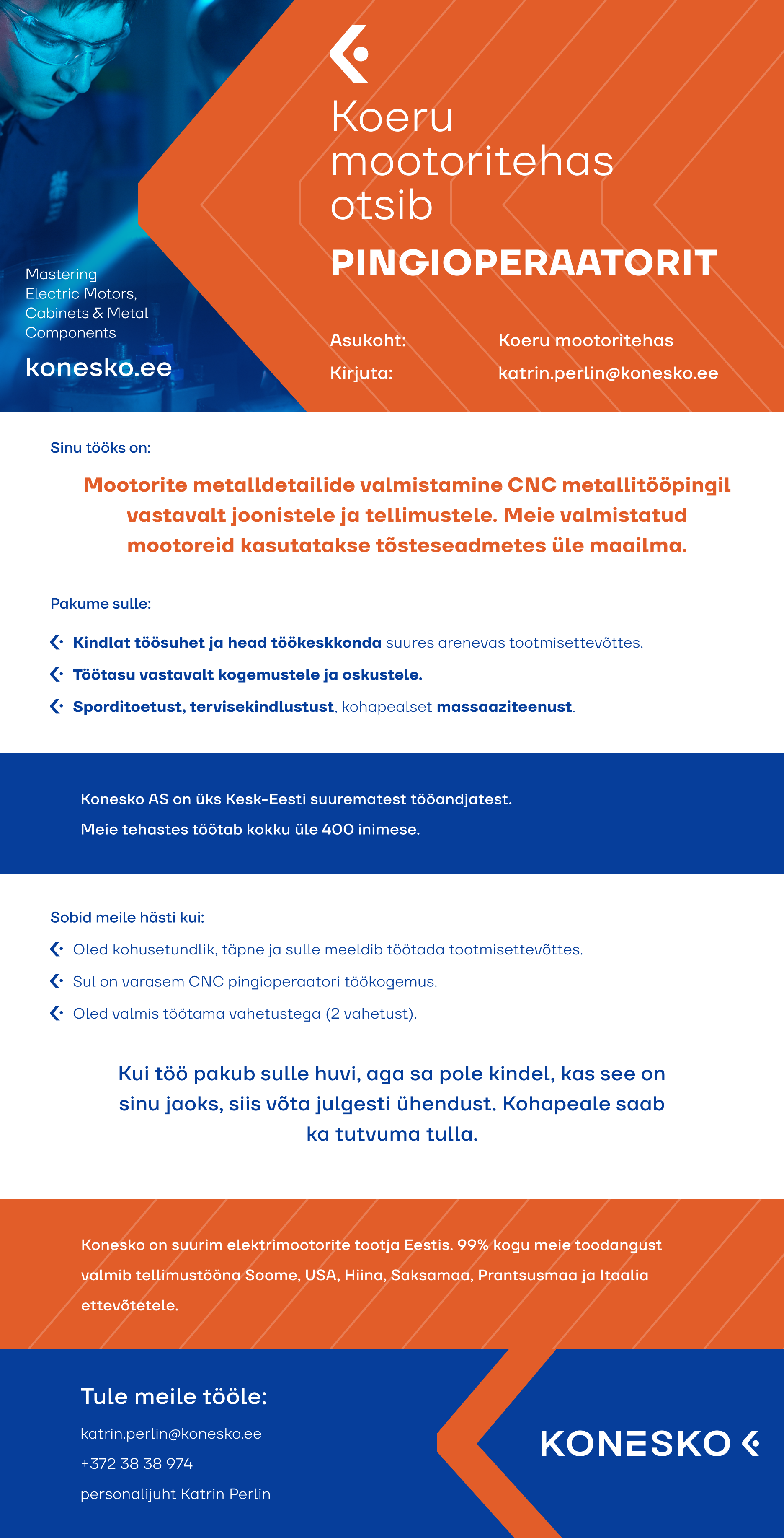 Pingioperaator Koeru tehases