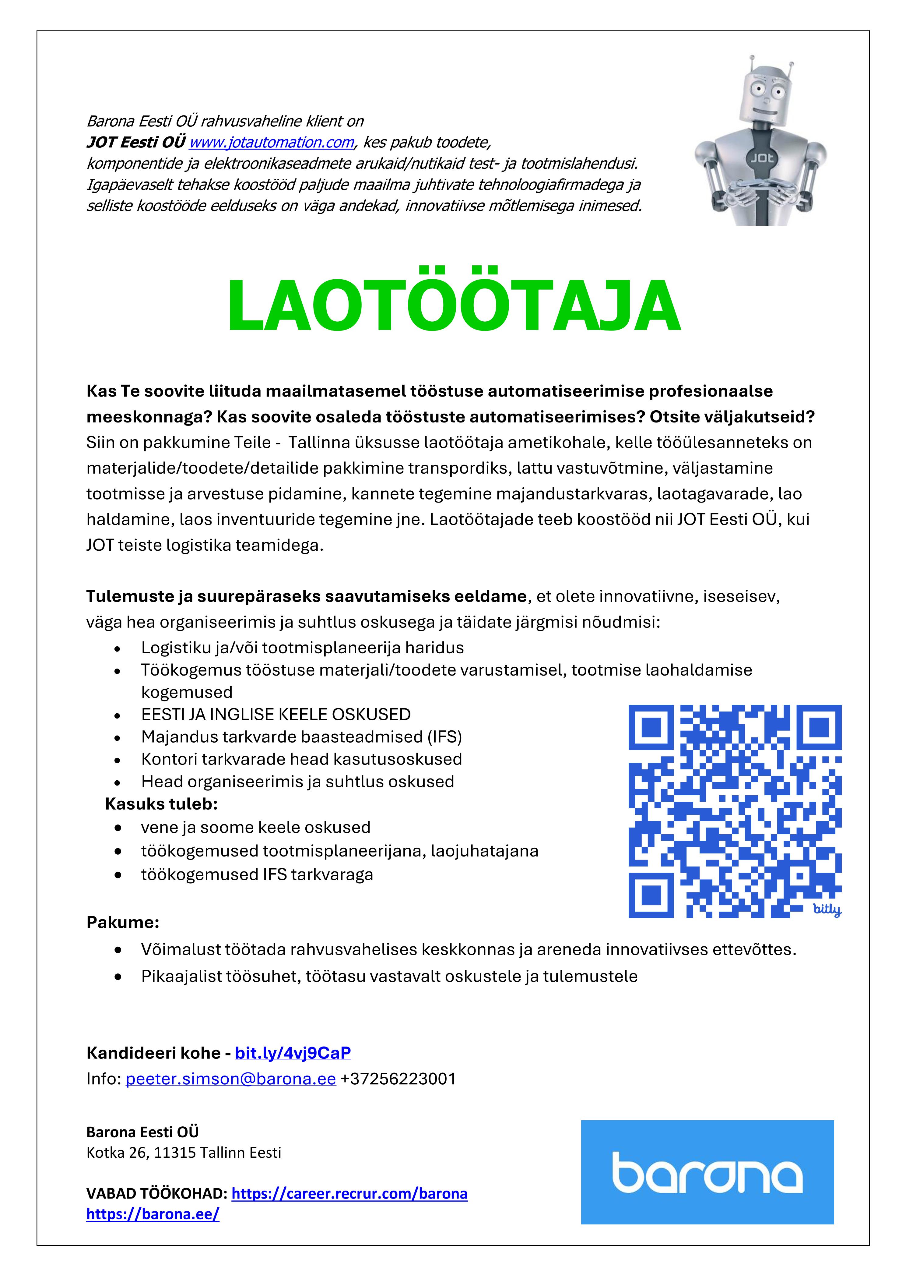 LAOTÖÖTAJA