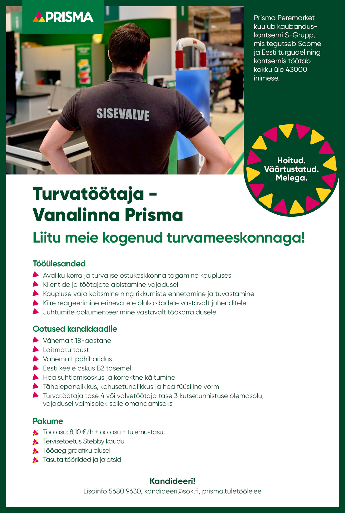 Turvatöötaja Vanalinna Prisma