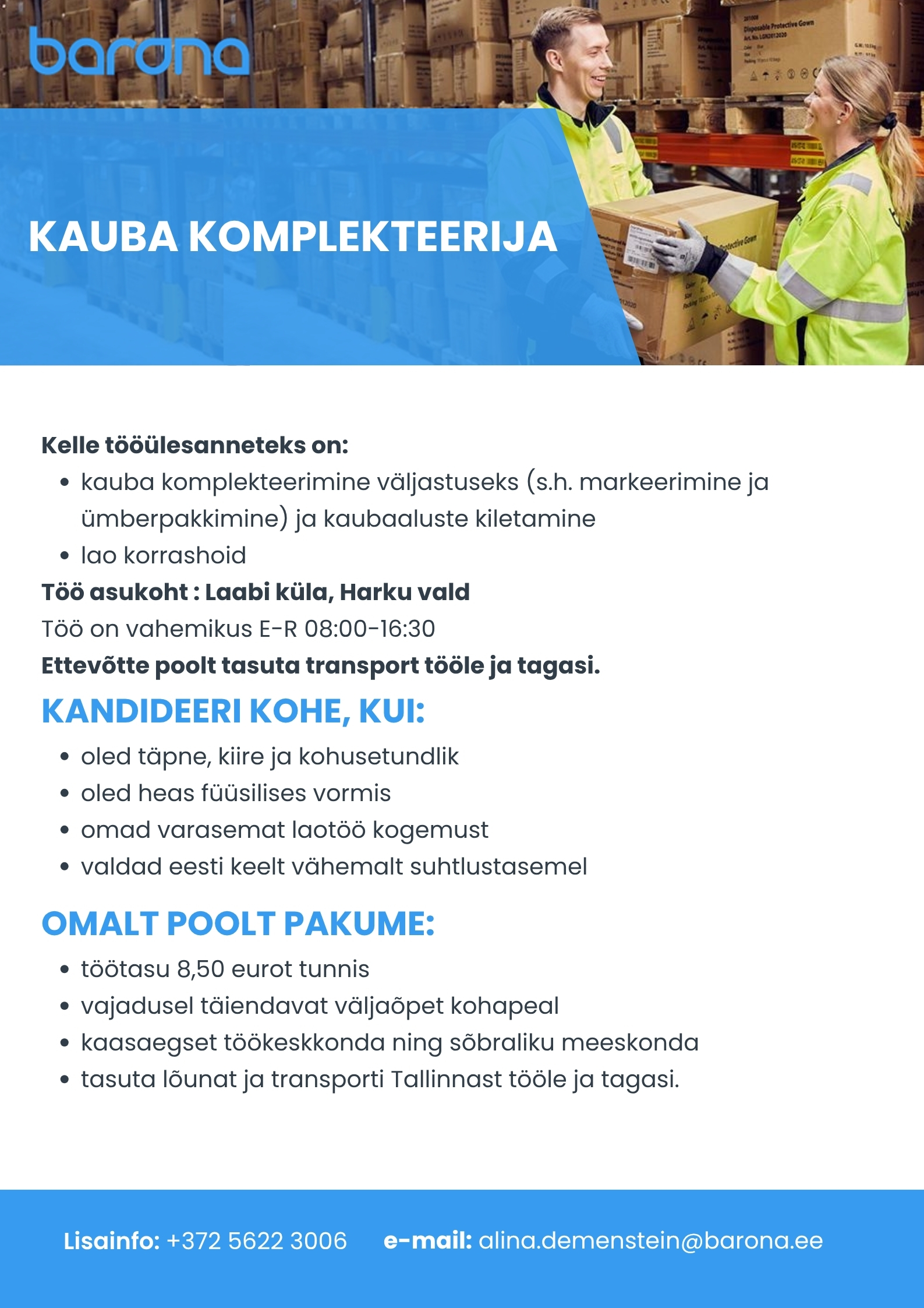 KAUBA KOMPLEKTEERIJA